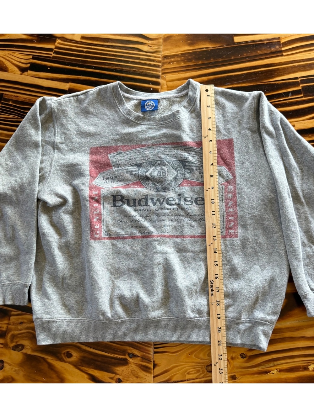 Budweiser Gray Crewneck Sweatshirt